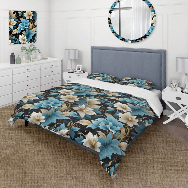Literie Zen Tranquility Paisley II, Housse de couette pour très grand lit et 2 très