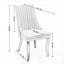 Ensemble de 2 chaises de salle à manger en lin avec pieds courbés en bois-52180241