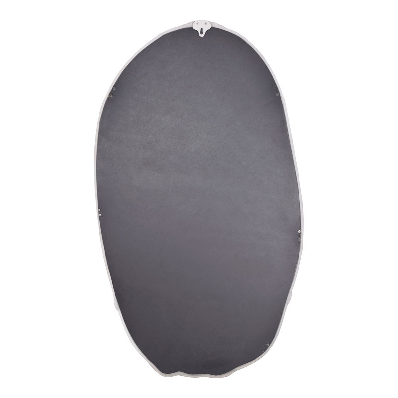 Nola Aluminum Novelty Mirror, 50" x 28", White