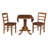 Gannie 3 - Piece Drop Leaf Solid Wood Dining Set-55793006