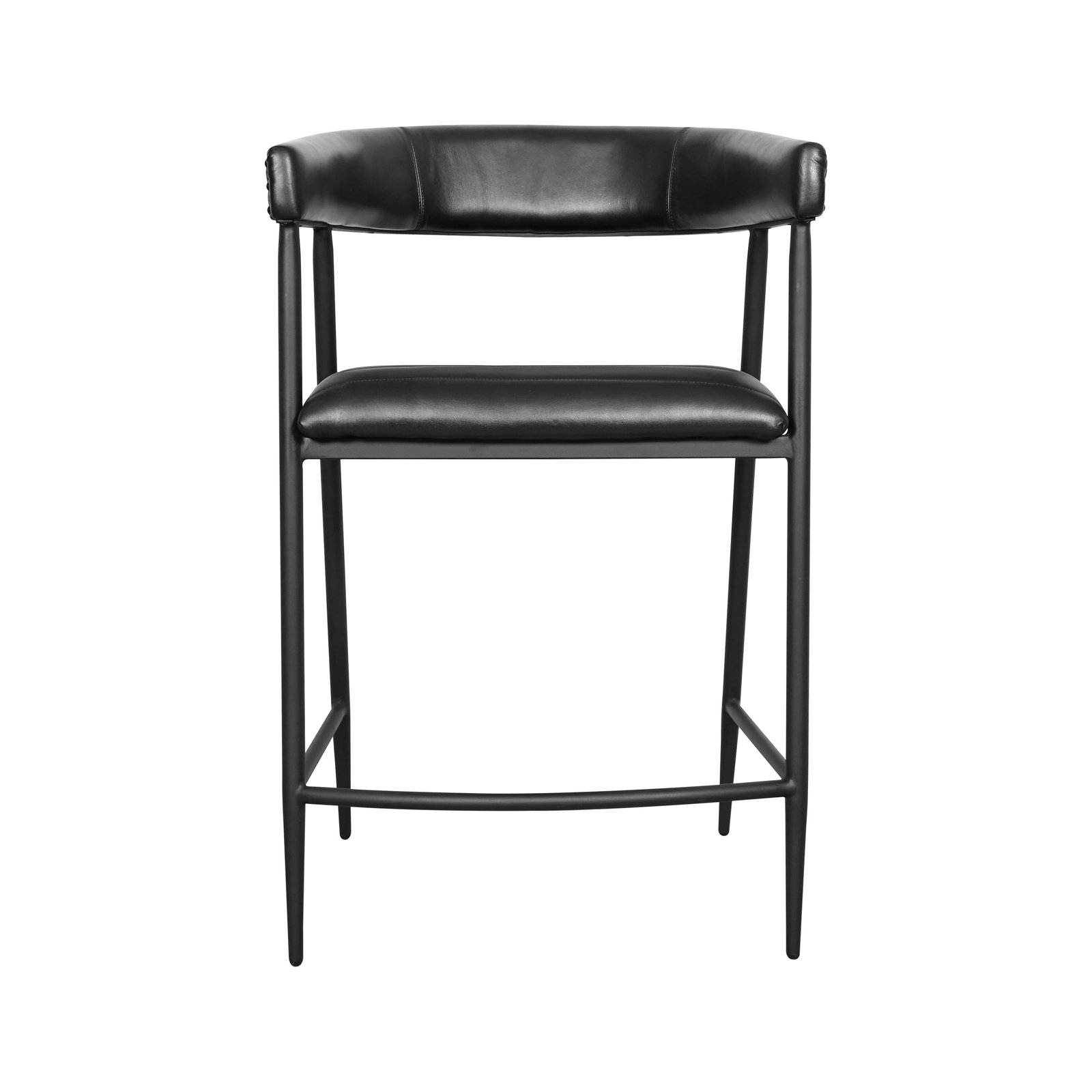 Classic Home Preston 26in Top Grain Leather Counter Stool Chair - Thumbnail 2