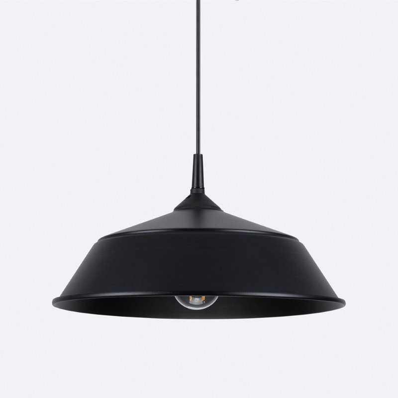 1 - Light Stainless Steel Pendant, Black