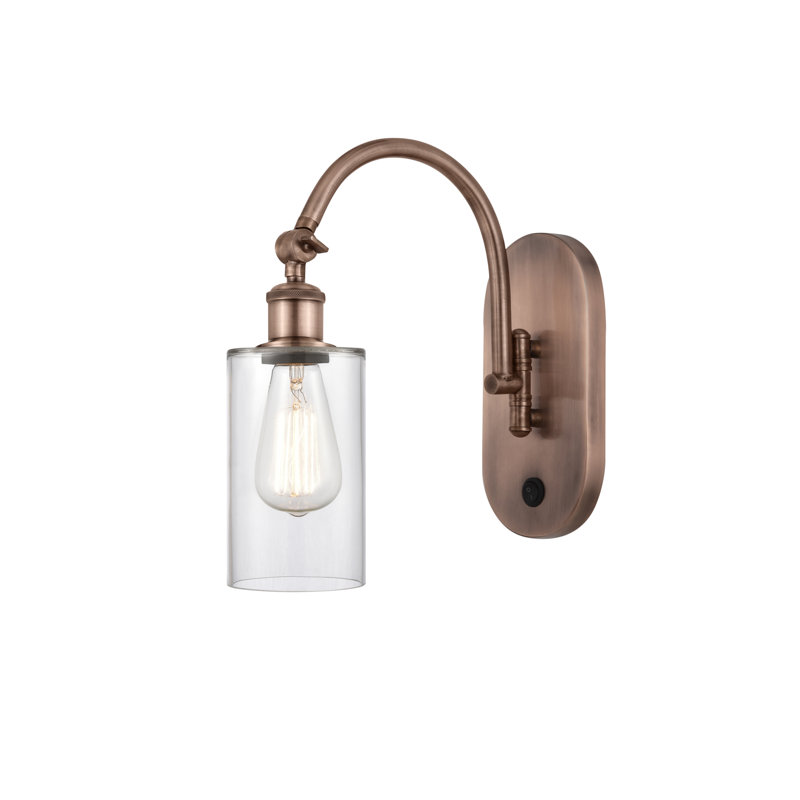 Bras pivotant en acier Ervine, Incandescent, Cuivre antique