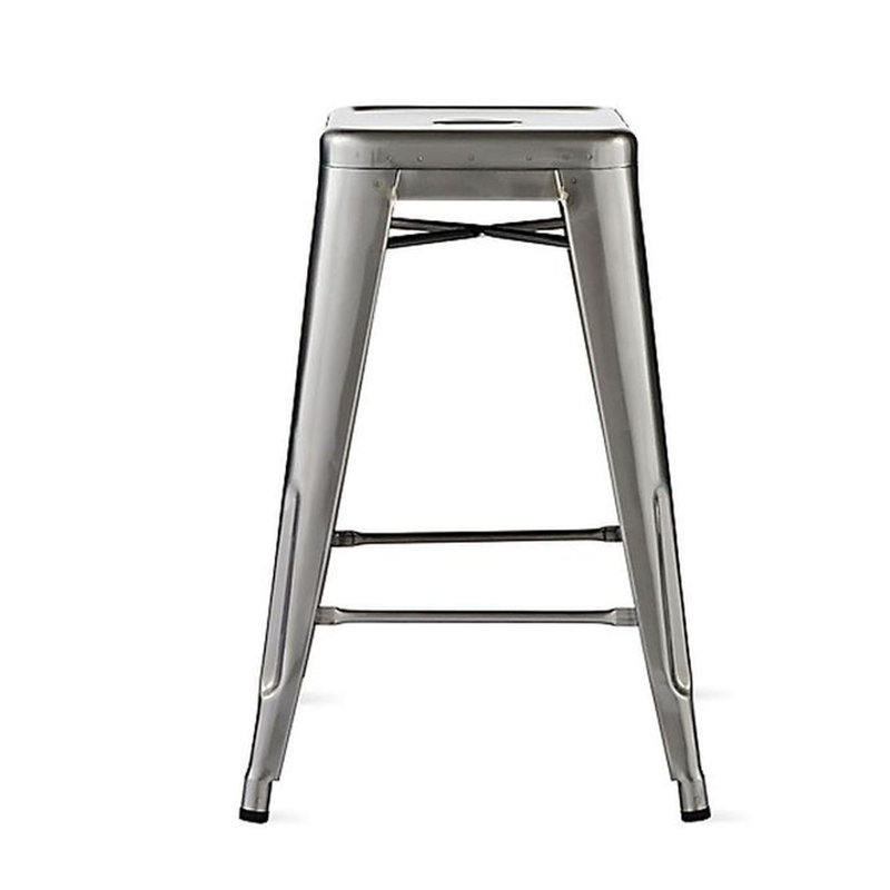 Tabouret Cheryllynne, Tabouret de comptoir (siège d'une hauteur de 26 p, Métal industriel