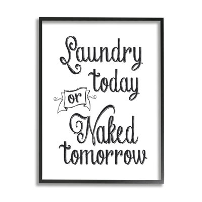 «Minimal Laundry Today Nake Tom Demain» par - impression