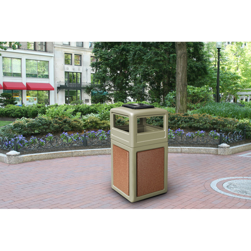 Poubelle® 42 gallons StoneTec, Beige avec Sedona