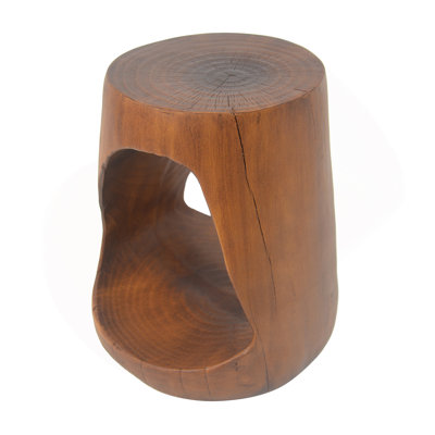 MGO Hollow Side Table With Wood-Like Texture For Indoor And Outdoor Use, Durable And Stylish