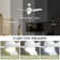 Savicky 47" 3-Blades Classic Ceiling Fan with LED Lights Kit and Remote Control