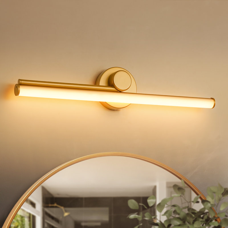 Bio 23.8" LED Flush Mounted Wall Sconce for Bathroom