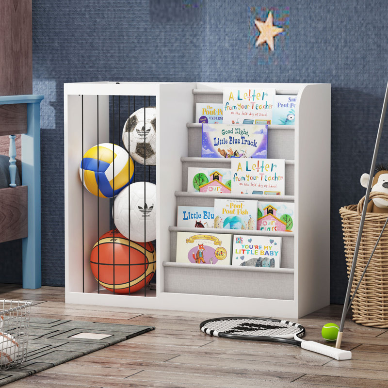 Sidonius 80cm H x 90cm W Standard Bookcase, White
