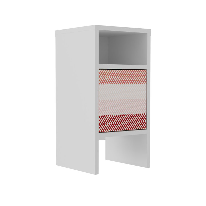 Eyvone 30cm W Particle Board / Chipboard Bedside Table