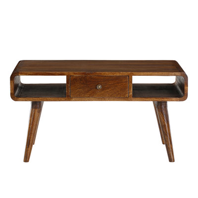 Gaige Solid Wood Coffee Table with Storage