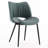 Mackensie Upholstered Dining Chairs Faux Leather Kitchen Chairs with Metal Legs-2099030740
