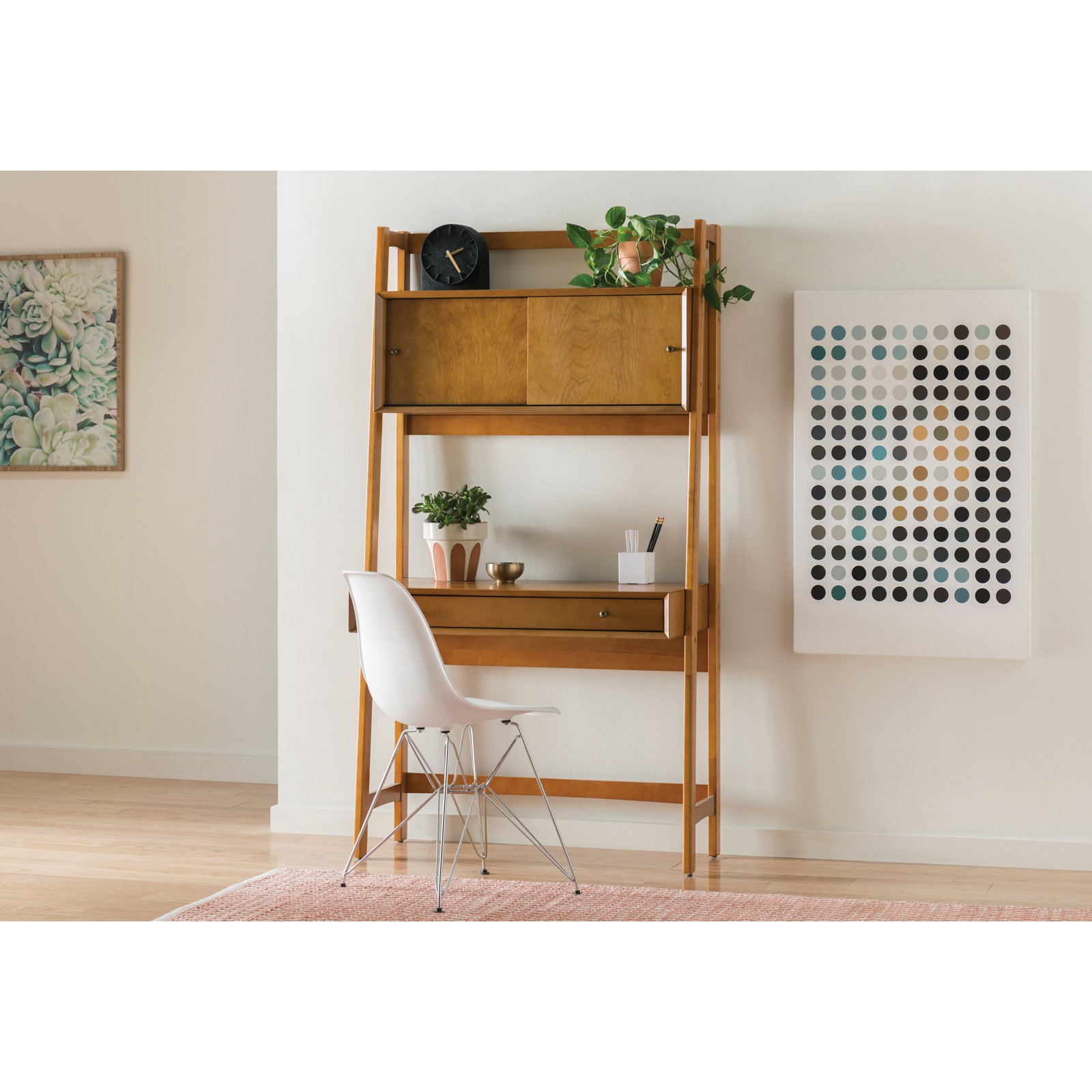 Stiles Leaning / Ladder Desk, Acorn