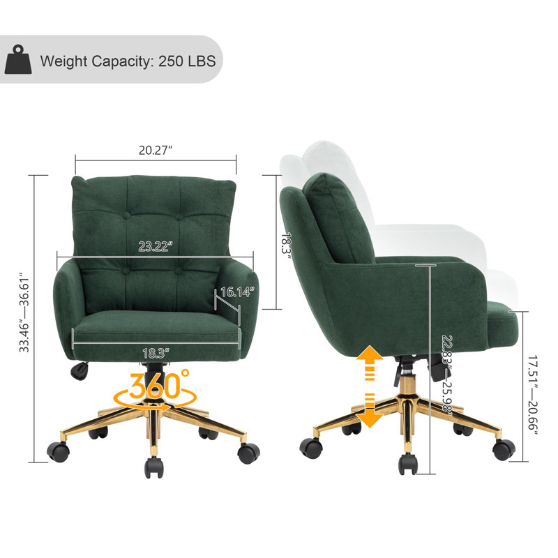 Zareon Office Chair, Green