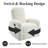 Haaniyah Boucle Fabric Swivel & Rocking Recliner-1721744791