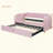 Velvet Upholstered Daybed With Pop Up Trundle-779860190