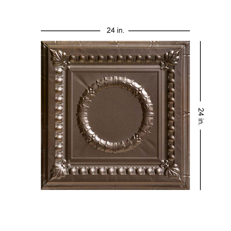 Carreau de plafond en étain Victory, Bronze