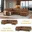 Canapé-lit modulaire en U 115 po Chesterfield