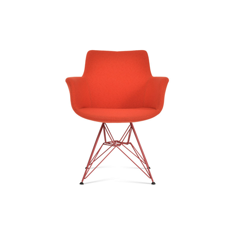 Fauteuil tour Bottega, Orange, Rouge