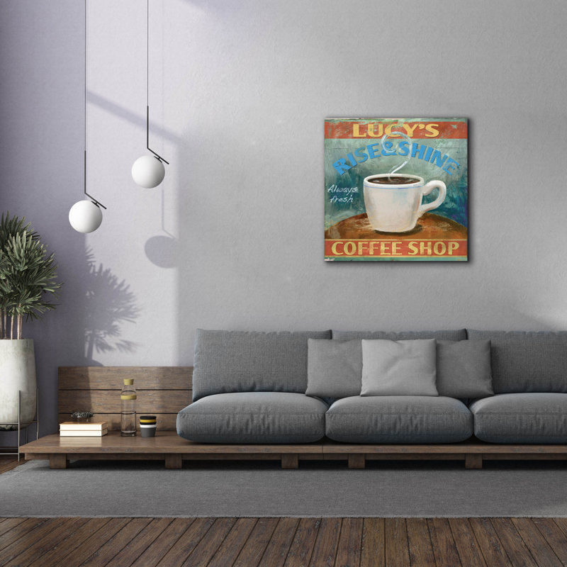 «Rise And Shine» par Fiona Stokes-Gilbert, art mural sur toile, H 37 po x l 37 po x P 1,5 po