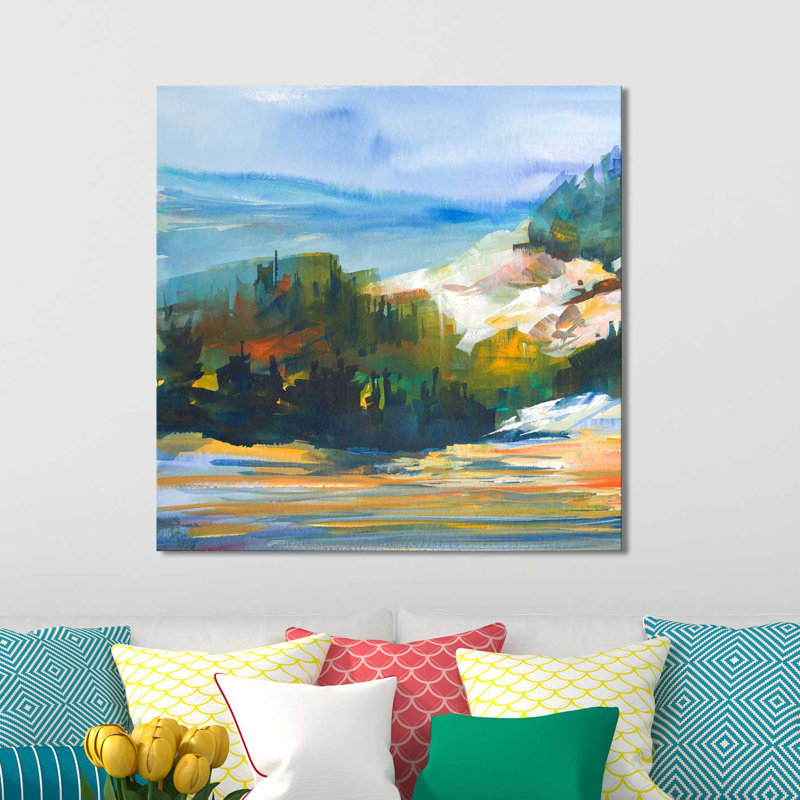 «Morning Light» par Jane Slivka - reproduction d'art sur toile tendue, H 18" x l 18" x P 1"
