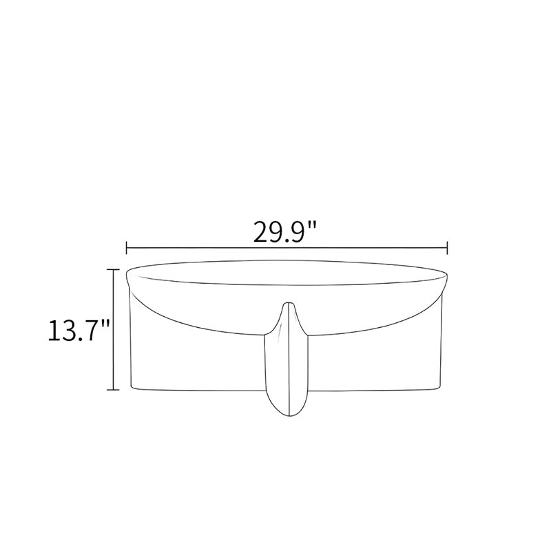 Table basse Belmonte, Blanc