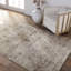 Phoebe Machine WashableGeometric Area Rug in Brown/ Cream-338490853