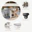 Outdoor Kitchen Cart With Stainless Top, White