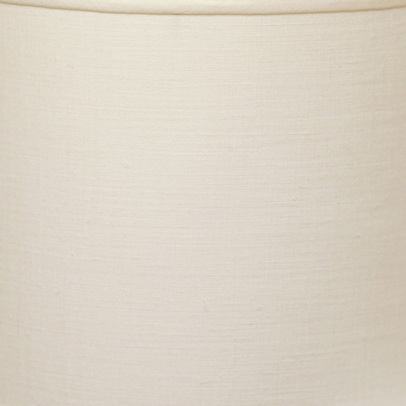  Abat-jour tambour en lin Throwback, Blanc, L 13 po