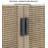 Retro Rattan Large-Capacity Pantry Cabinets