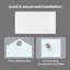 Vidaxl Kitchen Backsplash White 80 X 40 Cm Tempered Glass-119815095-119815111
