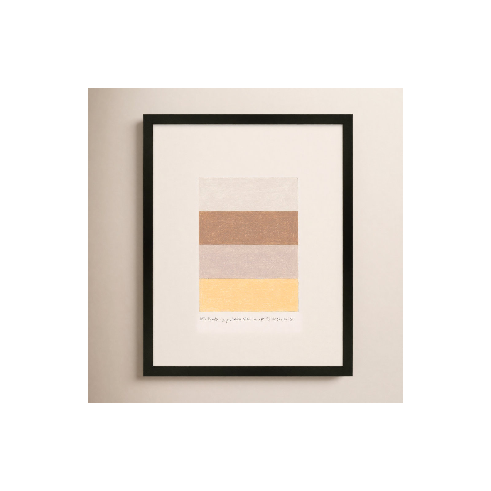 Stacks by Beth James, Black Framed, 38" H x 30" W x 1.25" D