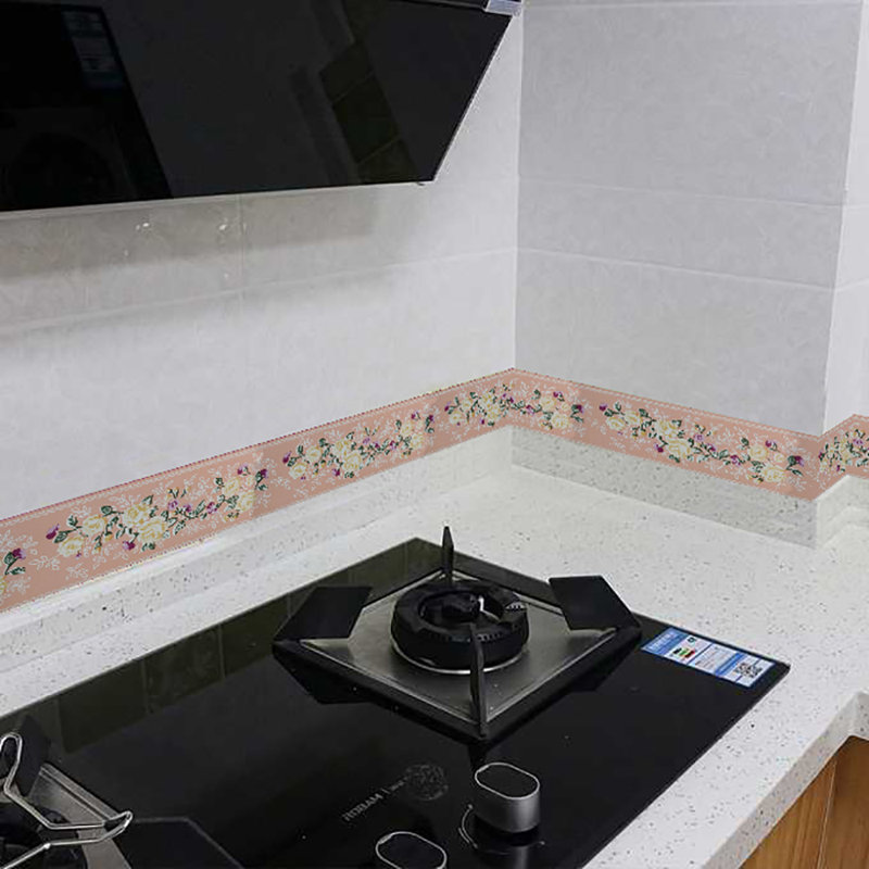 Bordure de papier peint à fleurs stylisées stylisées à motif rétro 33 pi x l 4 po Kaelynn