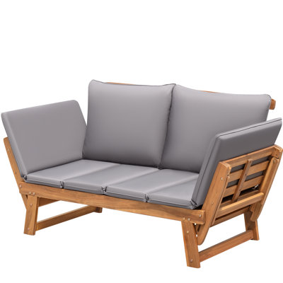 Kenessa 77.9" Wide Outdoor Straight Patio Sofa with Cushions by Ebern Designs