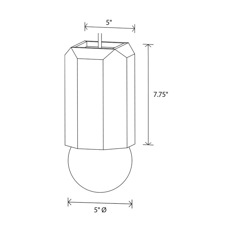 Bimar 1 - Light Pendant, LED, White Washed Oak