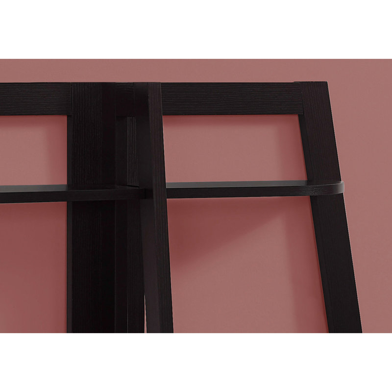 Contemporary 48"H , 3 Tier, Brown Laminate, For Office & Bedroom Practical Use Piece Tier Bookcase 48"H, Space Saving