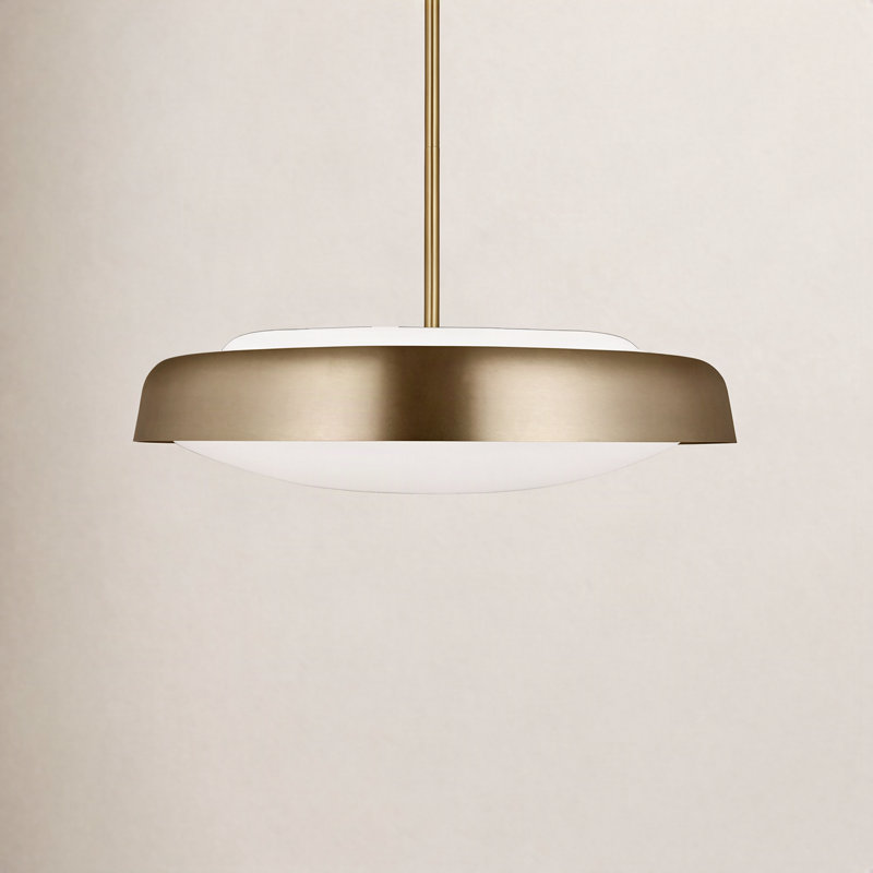 Draper 3 - Light Pendant, Burnished Brass