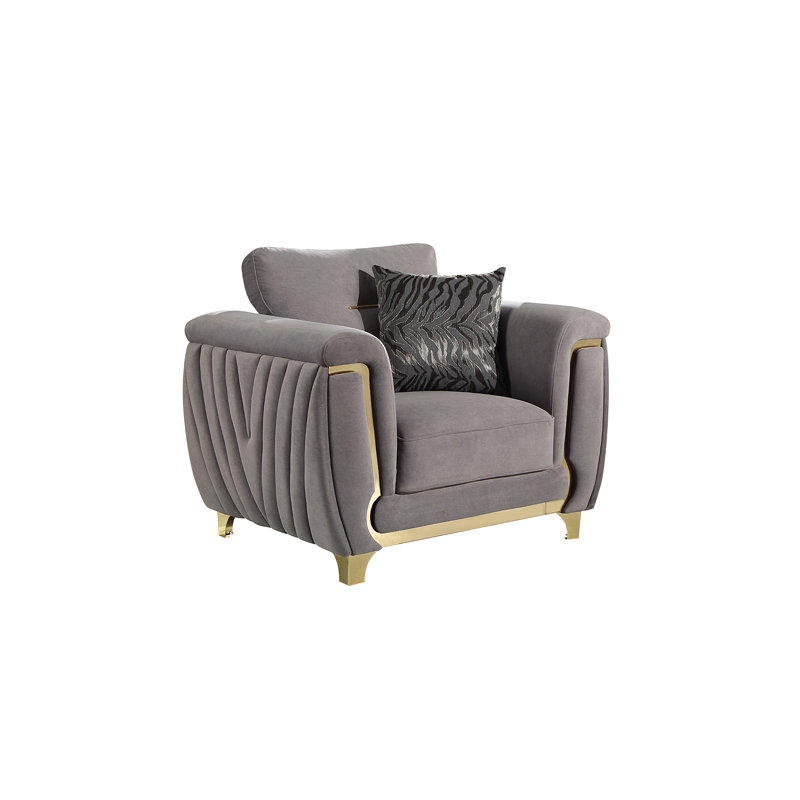 Chaise Lavern, Polyuréthane gris