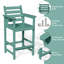 Ensemble de 2 chaises Adirondack surdimensionnées à hauteur de bar, tabourets de pub extérieurs pour terrasse, balcon, bord de piscine et jardin-1552909616