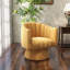 Aynur Velvet Swivel Barrel Chair-273551526
