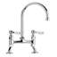 Tevere Cranked Leg Bridge Kitchen Mixer Tap-30819469