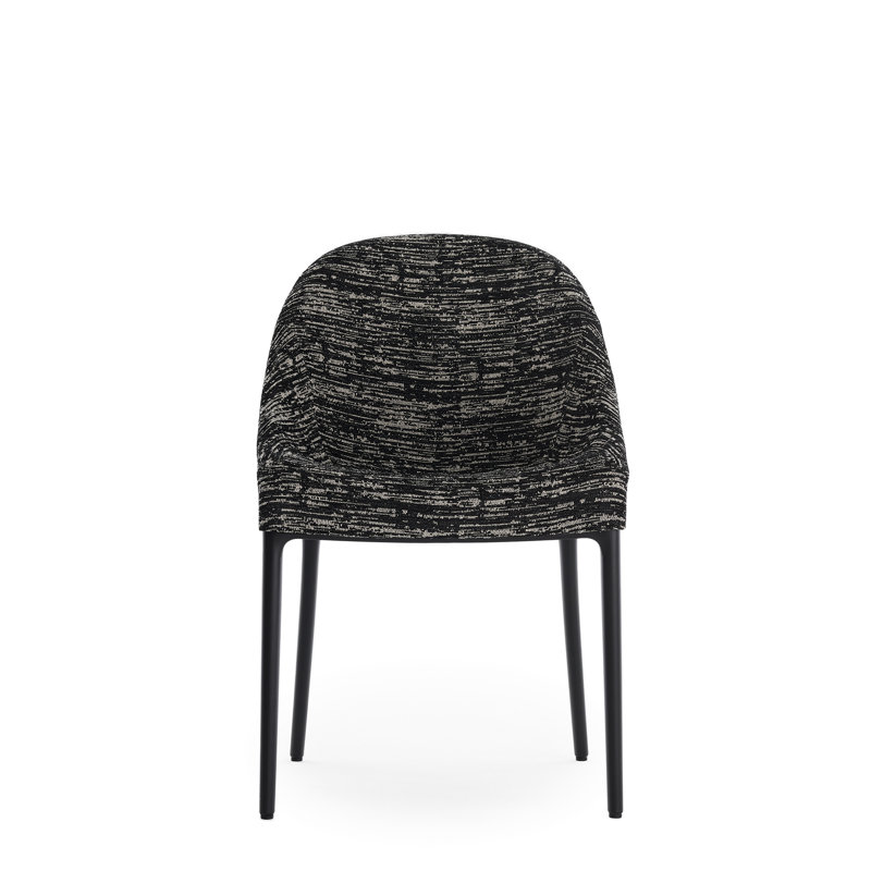 Eleganza Upholstered Dining Chair, Black, Black