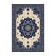 Tapis oriental gris moelleux moelleux et doux - reliure marine-1573143334