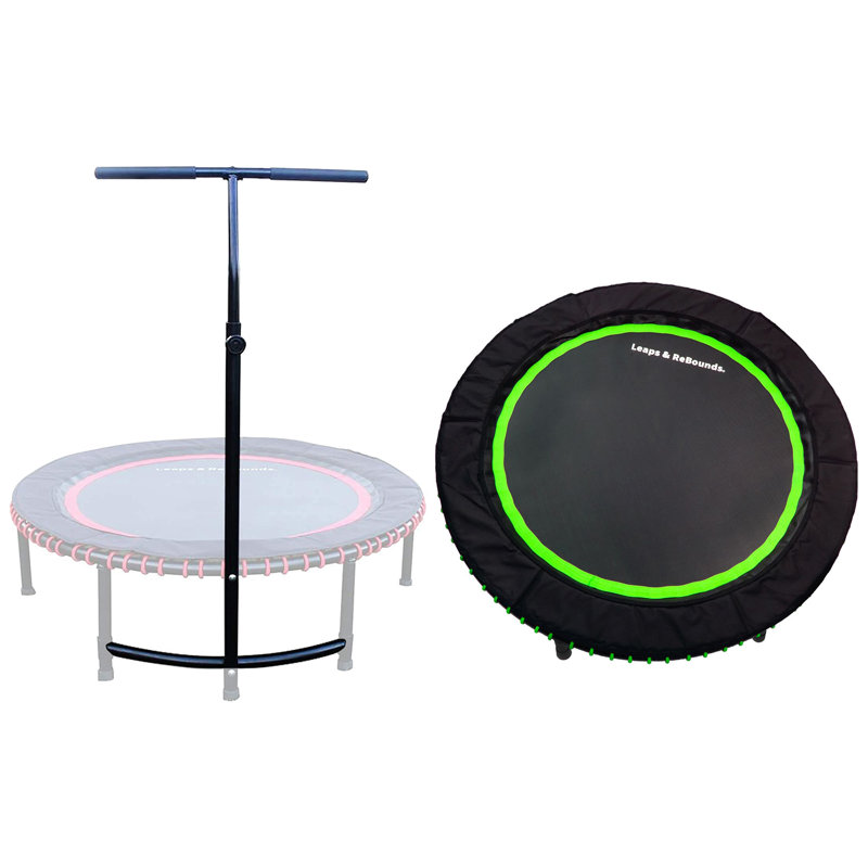 LEAPS & REBOUNDS Round Fitness Trampoline, Green