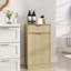 Armoire à poubelle inclinable 10 gallons Woodgrain avec tiroir en bois texturé Wave-783131154