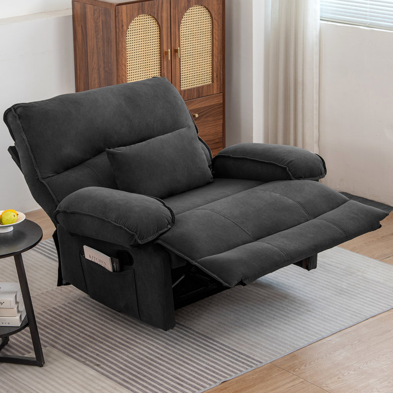 Fauteuil inclinable manuel surdimensionné, Gris