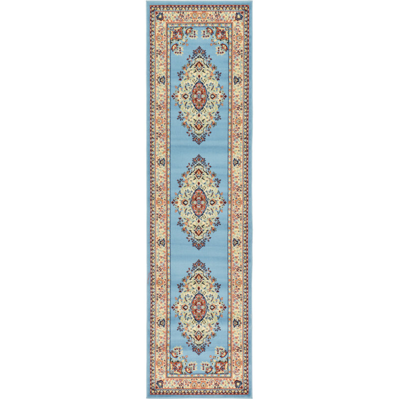 Balthrop Floral Indoor Rug, Runner 2'7" x 10'