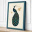 Ornamental Peacock Art Deco - Wrapped Canvas-1664335106-1664335116