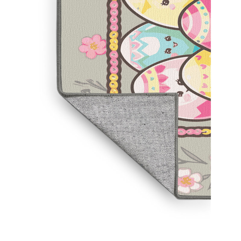 The Holiday Aisle® Washable Easter Spring Holiday Rug, Rectangle 2' x 3'